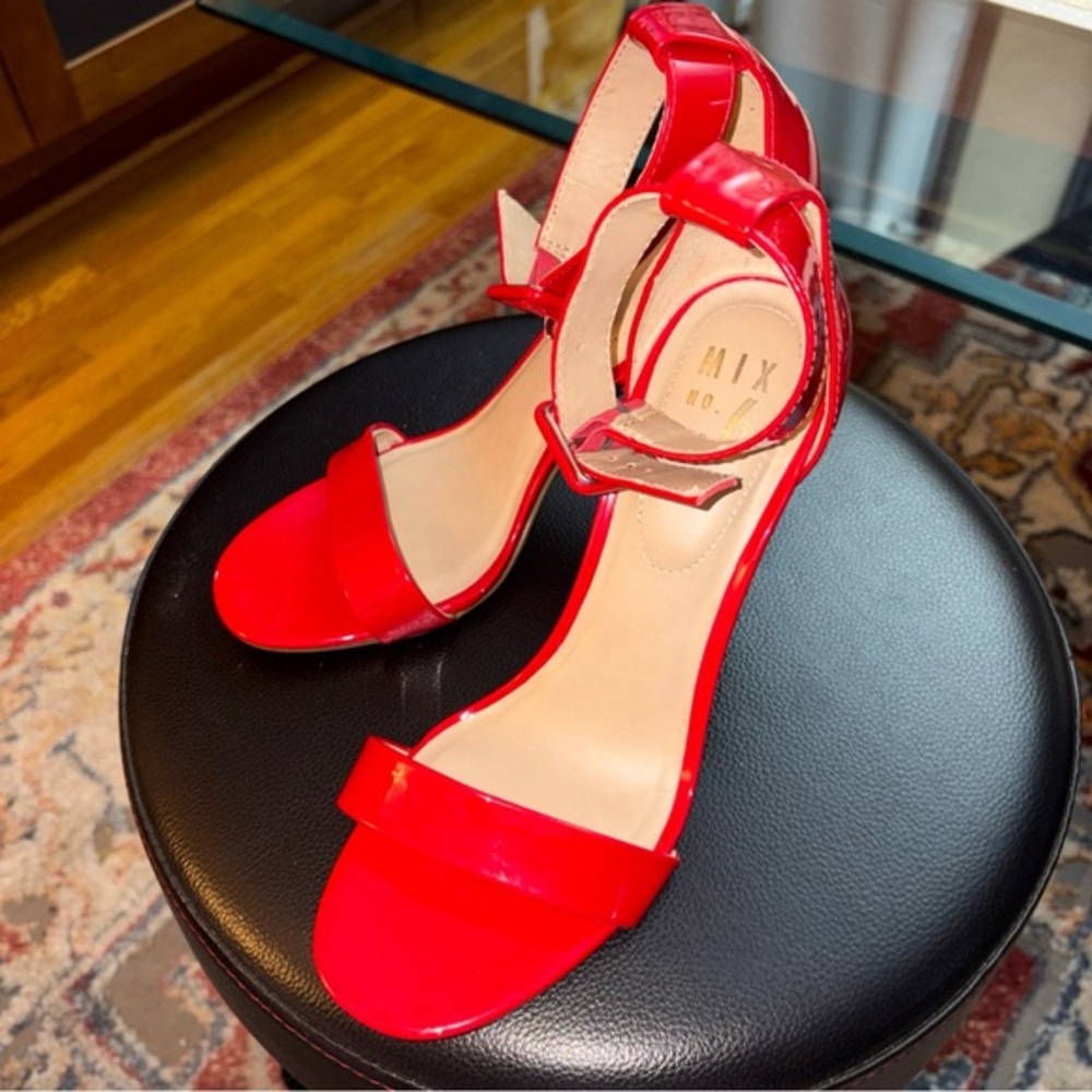 Mix No. 6 Red Strappy Heels